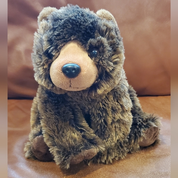 13 inch Wild Republic Brown Grizzly Bear Stuffed Animal Plush Toy Zoo Birthday - Picture 1 of 10